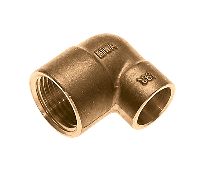 BONFIX Soldeer messing kniekopp. lang 1/2" bi.dr. x 22 mm