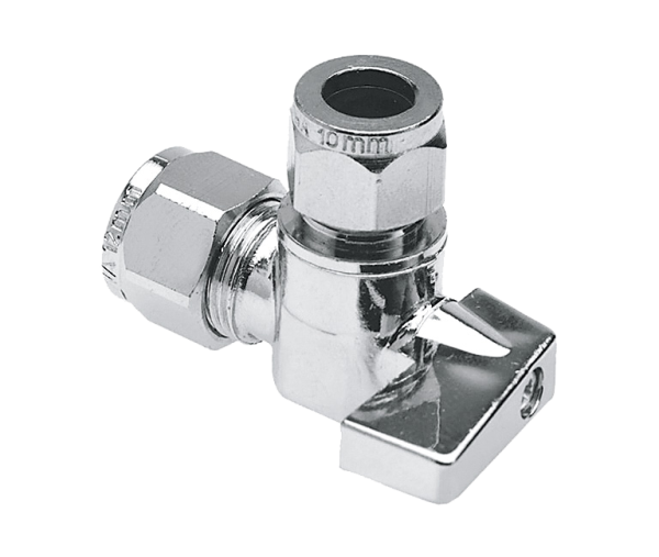 BONFIX Minikogelkraan haaks knel 15x10 (chromen knop)