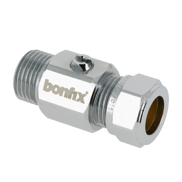 BONFIX Kogelstopkraan knel 3/8 x 15 (schroevendraaier)