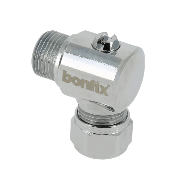 BONFIX Kogelstopkraan haaks knel 3/8 x 12 (schroevendraaier)