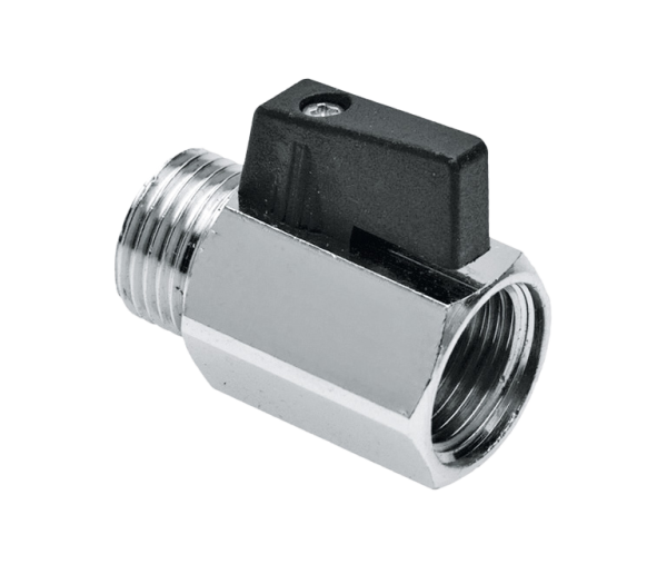 BONFIX Minikogelkraan 3/4" bi.dr. x bu.dr. (zwarte knop)