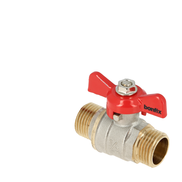 BONFIX Kogelkraan 1" bu.dr. x 1" bu.dr. +vlindergreep