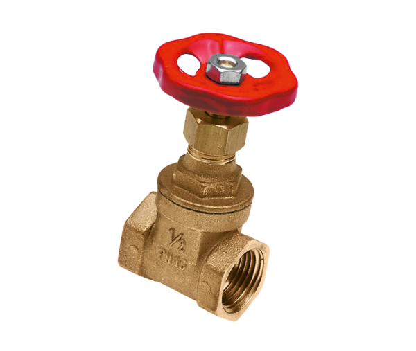 BONFIX Schuifafsluiter 2x 5" binnendraad + rood handwiel