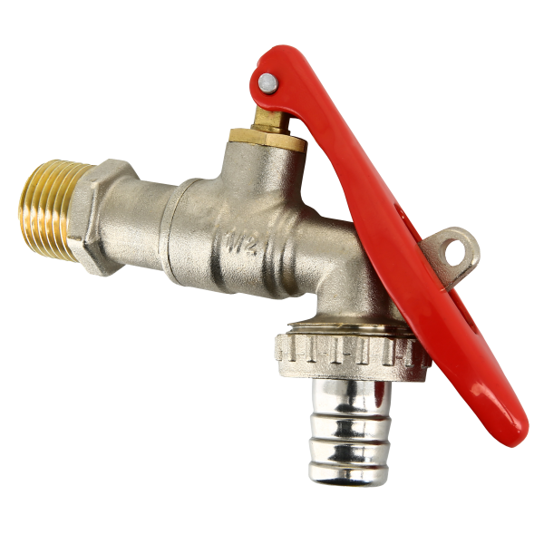 BONFIX Kogeltapkraan met slangaansl. 1/2" vert. afsluitbaar