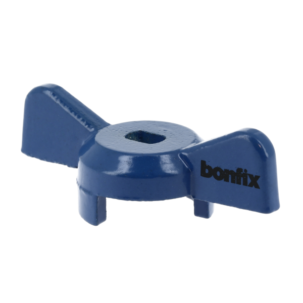 BONFIX Stalen vlinderhendel 1/4,3/8,1/2 en 3/4" blauw