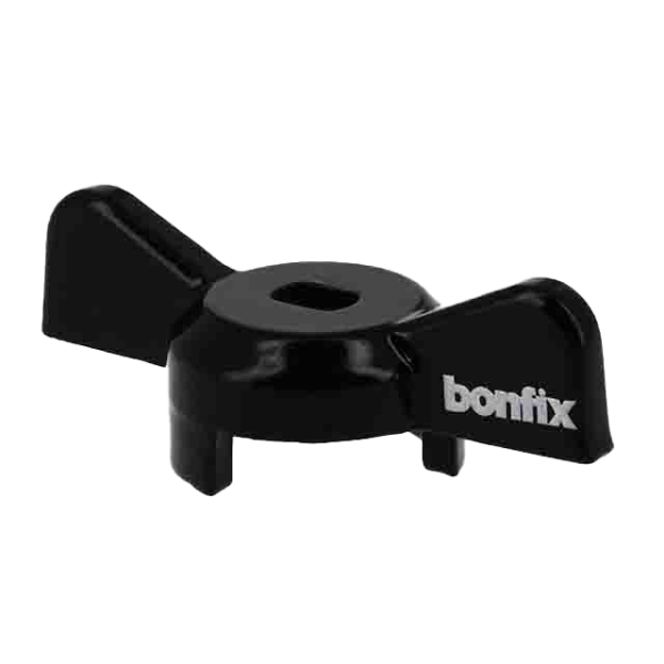 BONFIX Stalen vlinderhendel 1" en 5/4" zwart