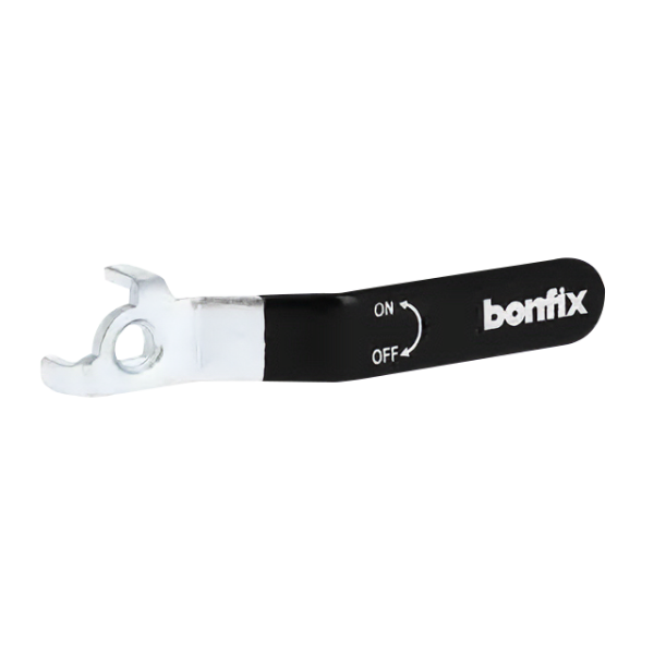 BONFIX Stalen hendel voor 1" en 5/4" zwart