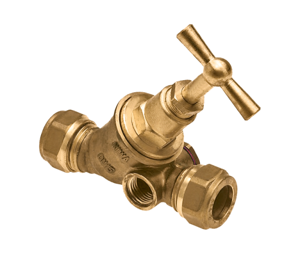 BONFIX Stopkraan 22 x 22 mm knel met aftap