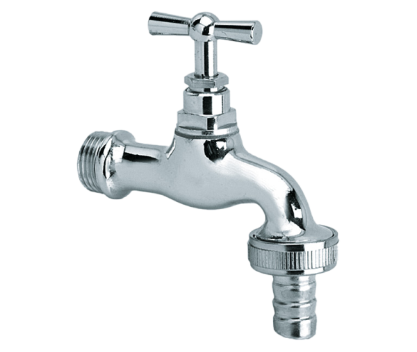 BONFIX Tapkraan verchroomd 1/2" bu.dr. incl. slangkoppeling