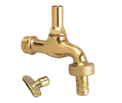 BONFIX Tapkraan messing 1/2" bu. incl. slangkop + sleutel