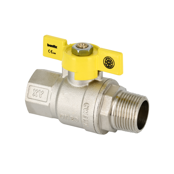 BONFIX Draad verchr. gaskraan RP 1 1/4" bi. x G 1 1/4" bu.