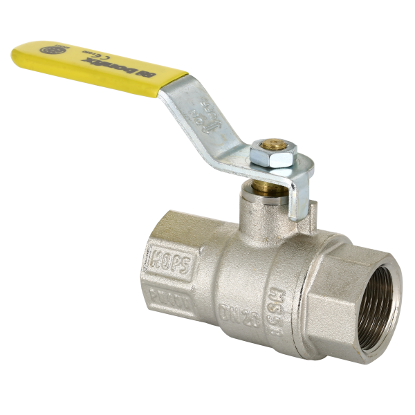 BONFIX Draad verchr. gaskraan RP 1/2" x RP 1/2" met hendel