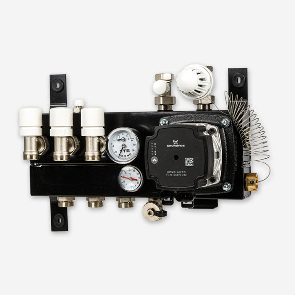 VTE SLIM Verdeler Grundfos A Label - 3 groeps