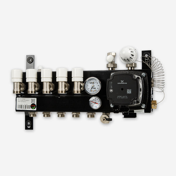 VTE SLIM Verdeler Grundfos A Label - 5 groeps