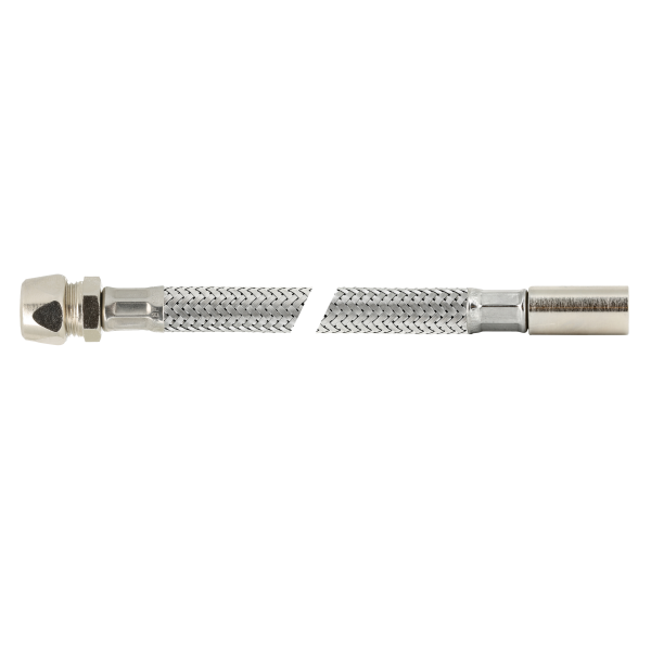 BONFIX RVS flex. aansluitleiding 50cm 15mm instk x 10knel