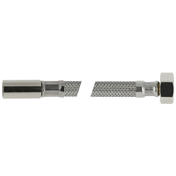 BONFIX RVS flex. aansluitleiding 50cm 15mm instk x 3/8bi.