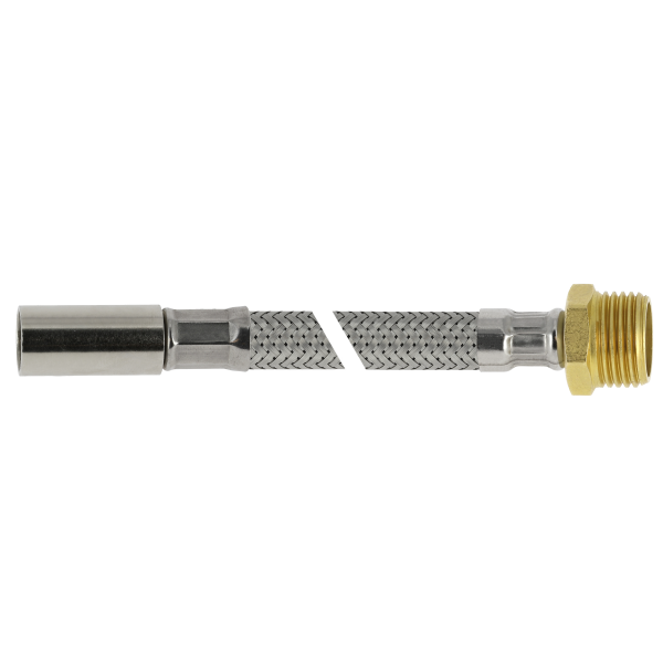 BONFIX RVS flex. aansluitleiding 50cm 3/8”bu x 15mm instk.