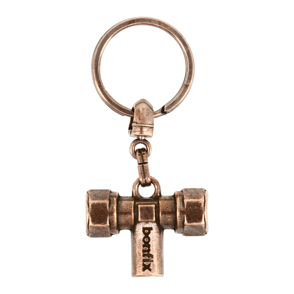BONFIX Sleutelhanger ontluchting antiek roodkoper