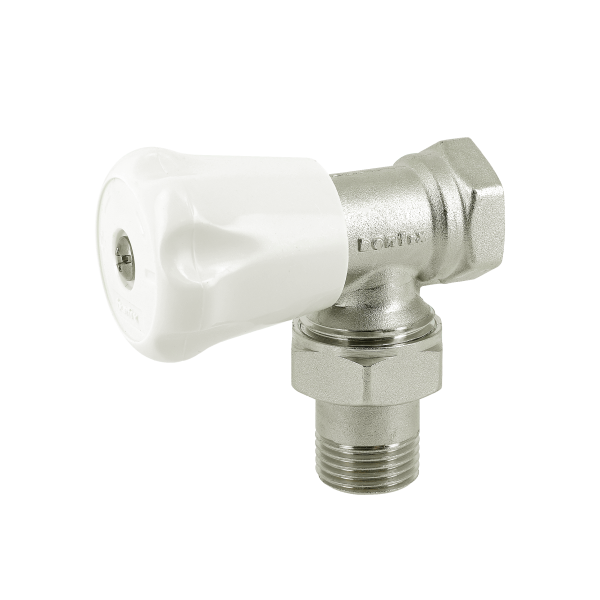 BONFIX Radiatorkraan 1/2" haaks met koppeling