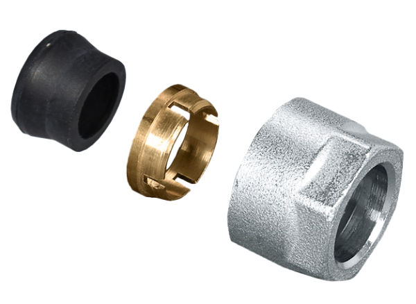 BONFIX TR91/A Adaptor (pilaar/knelring/wartel) voor koper 15