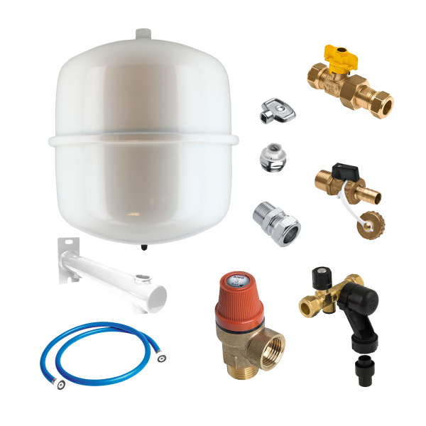 BONFIX CV Ketelaansluitpakket wit expansievat