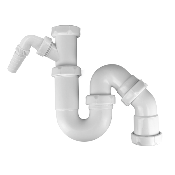 BONFIX Sifon universeel met afsluitbare vaatwasmachine aansl