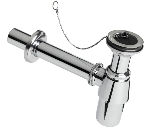 Plugbekersifon verchroomd