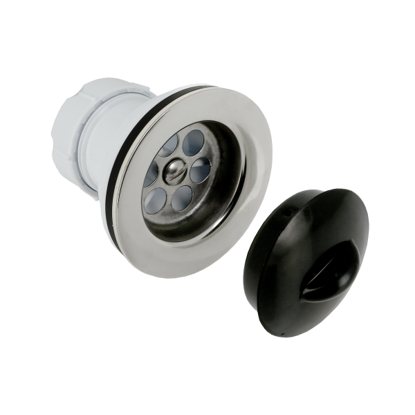 BONFIX RVS wastafelplug 40 mm M6 x 65 1 1/2" x 40 mm