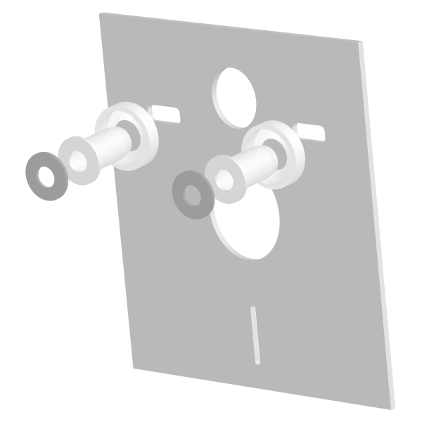 Wandcloset isolatieset vierkant