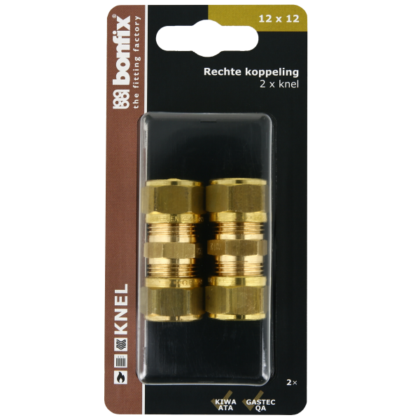 Blisters: Messing & messing vertinde knelfittingen