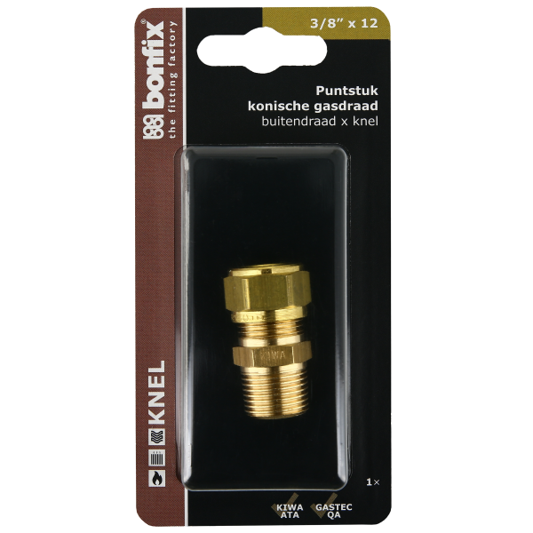 Blisters: Messing & messing vertinde knelfittingen