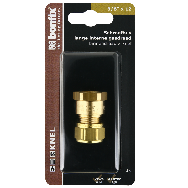 Blisters: Messing & messing vertinde knelfittingen