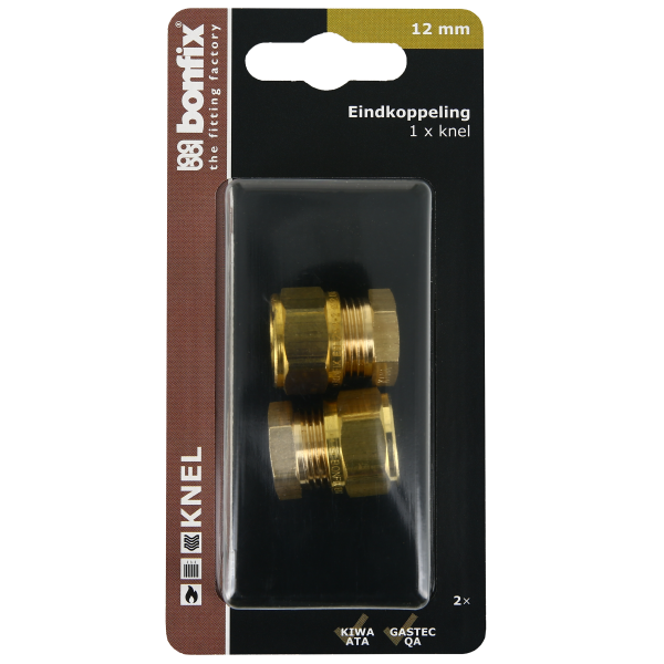 Blisters: Messing & messing vertinde knelfittingen