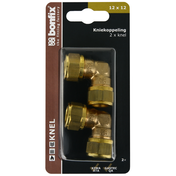 Blisters: Messing & messing vertinde knelfittingen