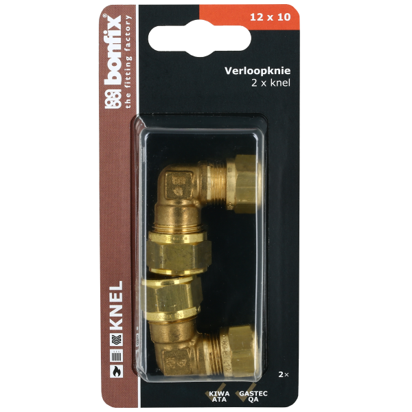 Blisters: Messing & messing vertinde knelfittingen