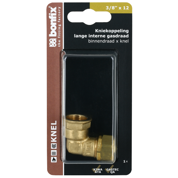 Blisters: Messing & messing vertinde knelfittingen