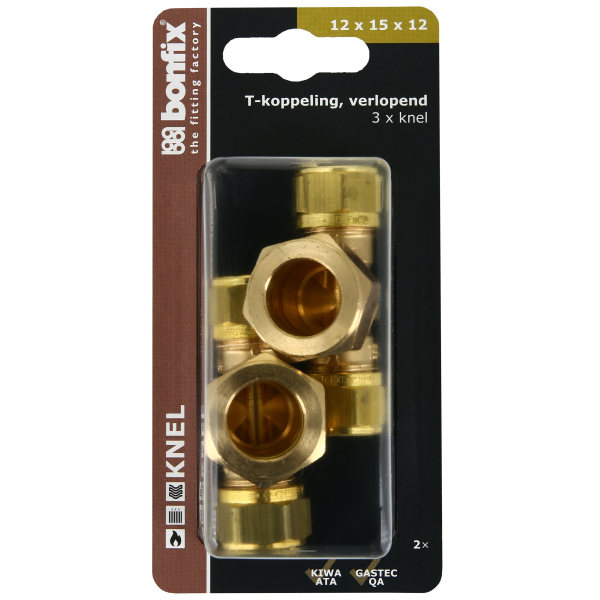 Blisters: Messing & messing vertinde knelfittingen