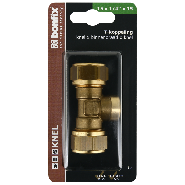 Blisters: Messing & messing vertinde knelfittingen