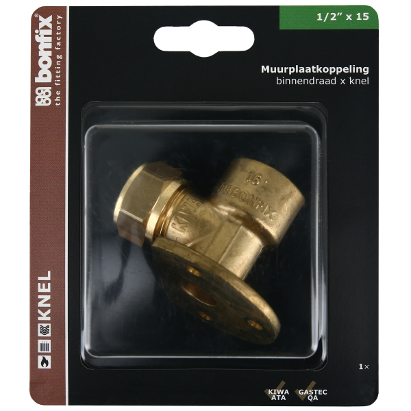 BONFIX Blister Muurplaat 1/2" binnendraad x 15 mm