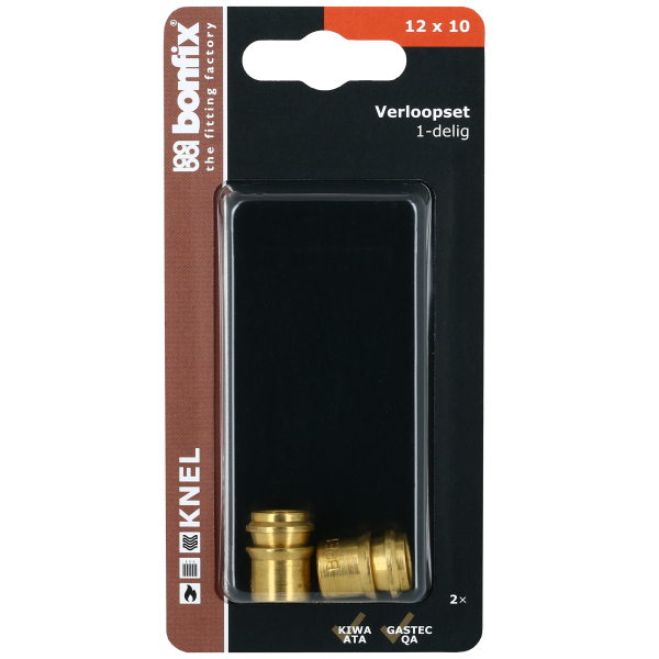 BONFIX Blister Verloopset 12 x 10 mm 2 stuks