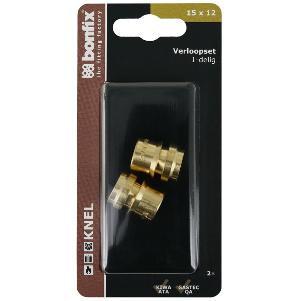 BONFIX Blister Verloopset 15 x 12 mm 2 stuks