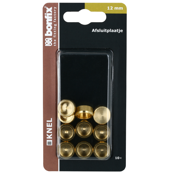 BONFIX Blister Afsluitplaat 12 mm 10 stuks