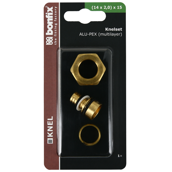 BONFIX Blister Knelset van 14x2,0 naar 15 mm knel