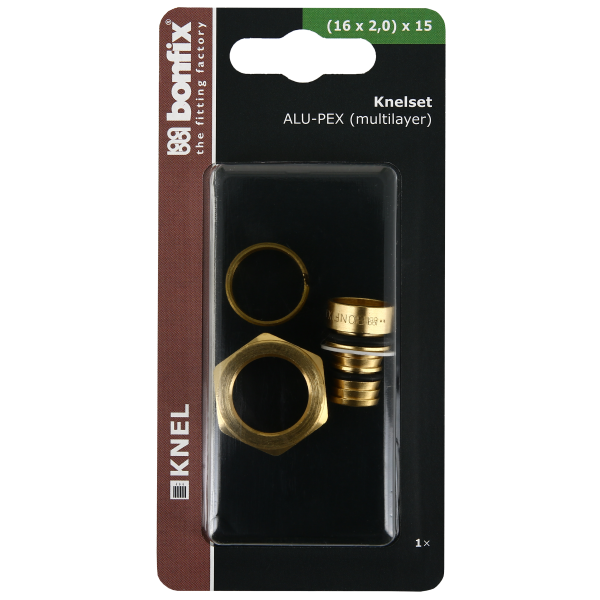 BONFIX Blister Knelset van 16x2,0 naar 15 mm knel