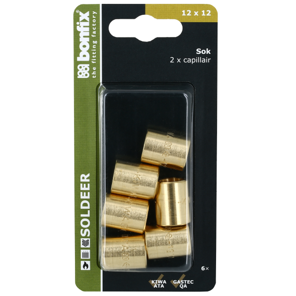 Blisters: Messing soldeerfittingen