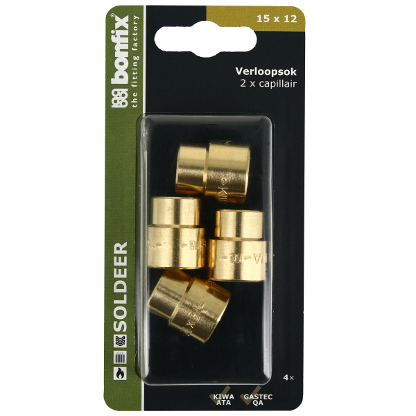 Blisters: Messing soldeerfittingen