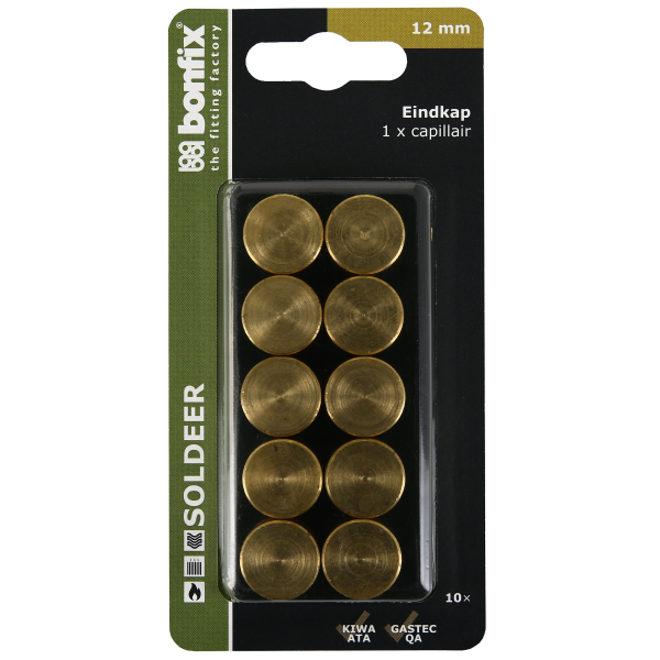 BONFIX Blister Cap soldeerkap 12 mm 10 stuks