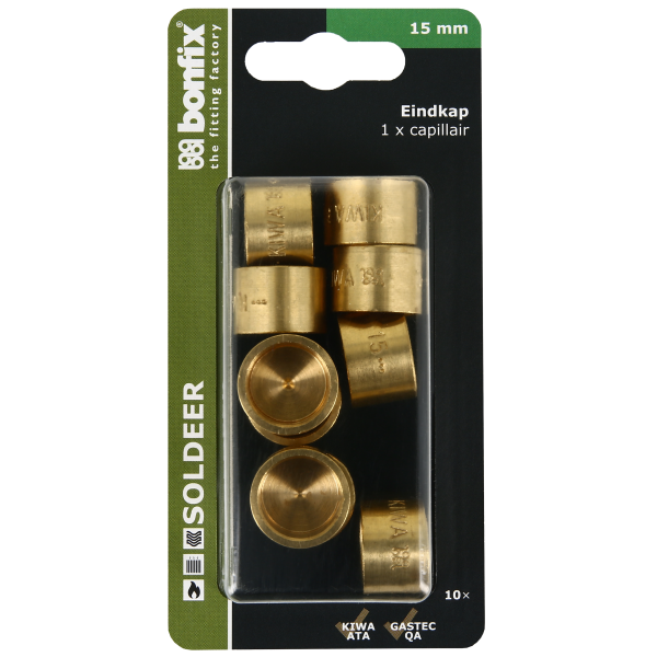 BONFIX Blister Cap soldeerkap 15 mm 10 stuks
