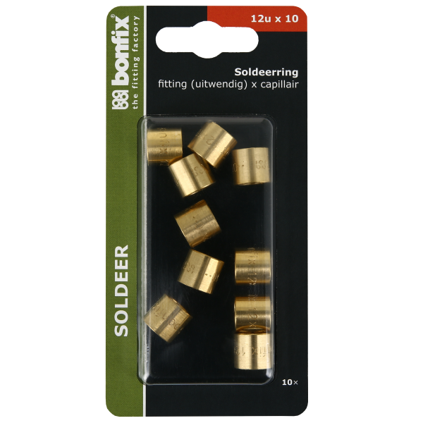 Blisters: Messing soldeerfittingen