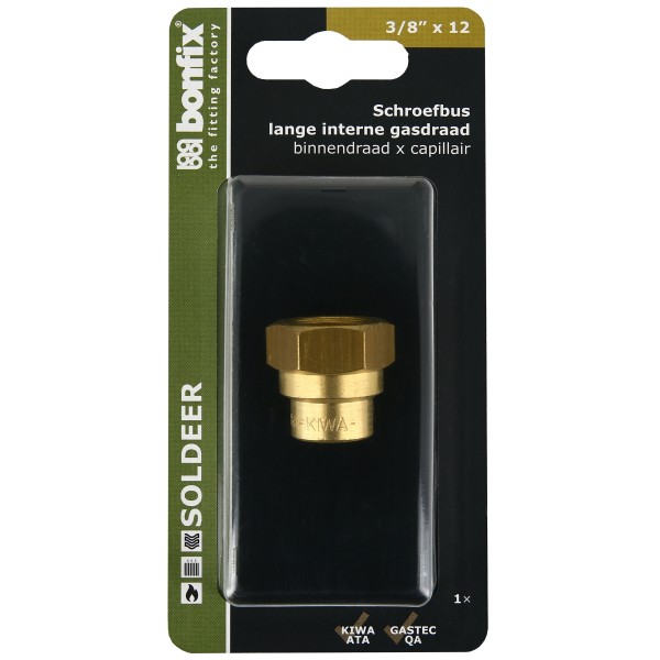 Blisters: Messing soldeerfittingen